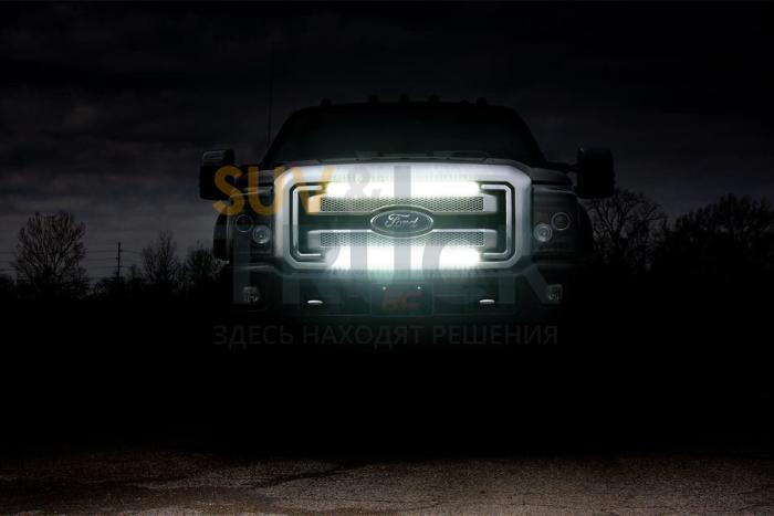 Однорядная LED балка 30'' серии Chrome CREE для бампера FORD F250 Super Duty 4WD/2WD  2011-16 (2 штуки)