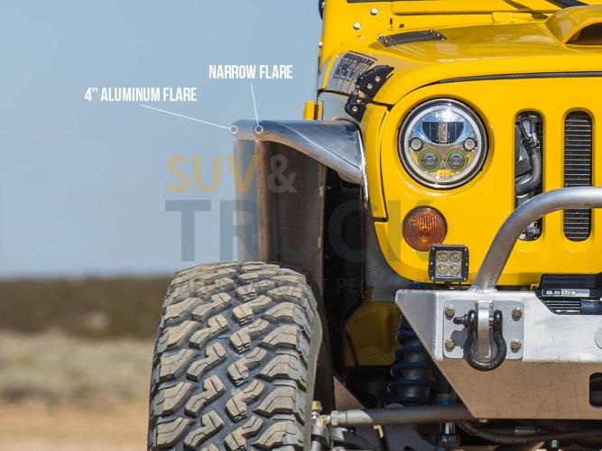 Крылья передние алюминиевые  для Jeep JK от GenRight