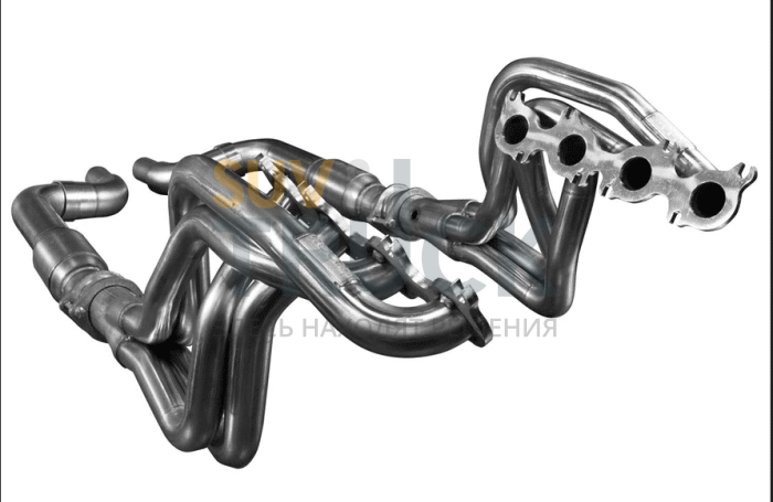 Комплект выхлопной системы коллекторы и приёмные трубы с катализаторами OEM для Ford Mustang 2015 +   5.0L 4V