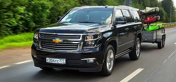 Тест-драйв Chevrolet Tahoe с прицепом