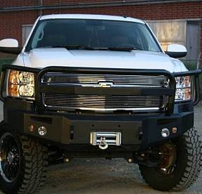 2007.5-2010 Chevy Heavy Duty Winch Bumper w/ Full Grill Guard