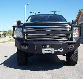2011-2014 Chevy Heavy Duty Winch Bumper w/ Full Grill Guard Bare