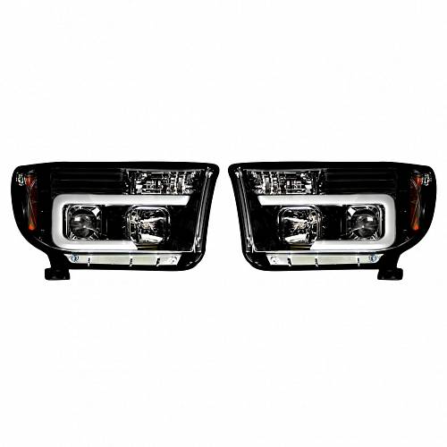 Фары головного света черные, для Toyota Tundra & Sequoia 2007-13 