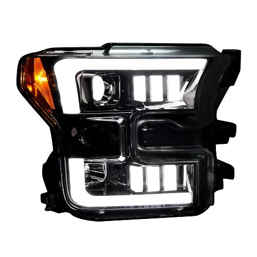 Фары головного света для Ford F150 15-17 - Smoked / Black