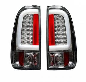 Ford Superduty F250HD/350/450/550 99-07 & F150 97-03 Straight aka "Style" Side OLED Tail Lights - Clear Lens