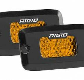 Задние янтарные врезные LED-фары Rigid серия SR-M