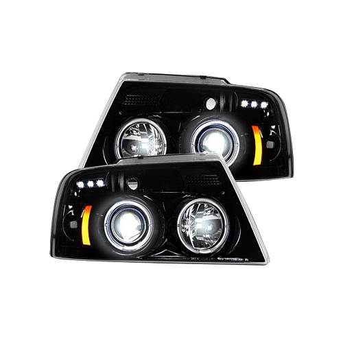 Фары головного света для Ford F150 2004-08  - Smoked / Black