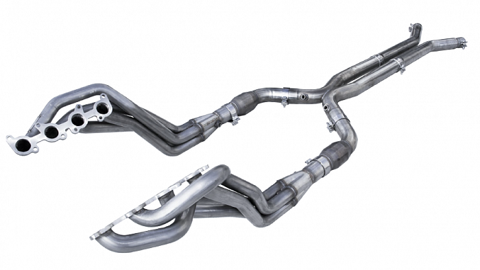Длиннотрубные выпускные коллекторы 1-3/4"×3'' без катализаторов для Ford Mustang 5.0L Coyote 2018+