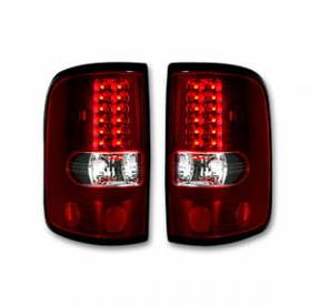 Ford F150 04-08 Straight aka "Style" Side LED TAIL LIGHTS - Red Lens