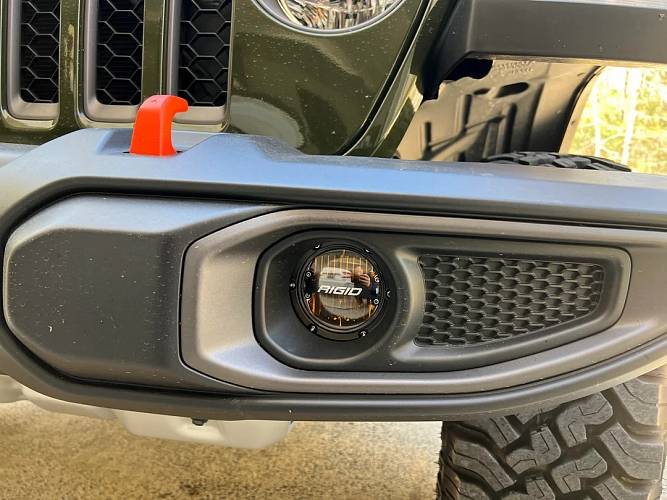 Янтарные противотуманные LED-фары 360 серия 4″ SAE для Jeep Rubicon JL