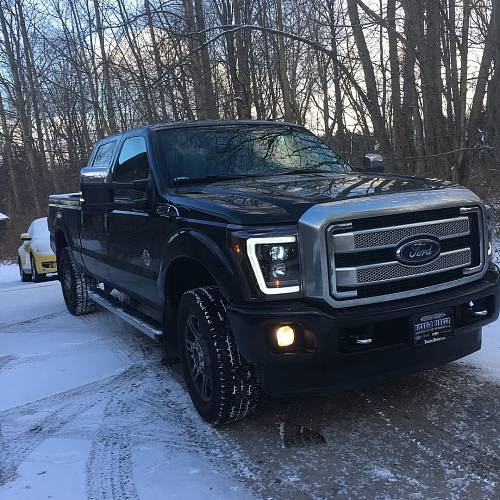 Фары головного света для Ford Superduty F250|F350|F450|F550 2011-16 - Smoked / Black