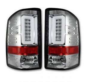 GMC Sierra 14-17 1500/2500/3500 (Only Fits 3rd GEN Single-Wheel GMC Sierra with Factory OEM Halogen Tail Lights) OLED TAIL LIGHTS - Clear Lens