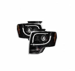  Фары головного света для Ford F150|RAPTOR 2009-14  - Smoked / Black