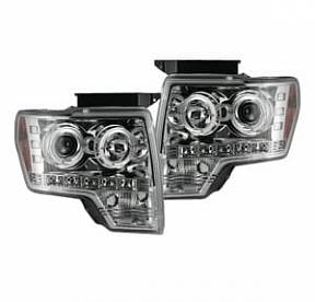 Фары головного света для Ford F150|RAPTOR 09-14  - Clear / Chrome