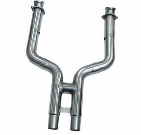 Приемные трубы H-Pipe без кат. для Mustang GT 5.0L 4V, 2011-2014, 3'' x 2.75''