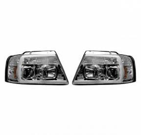 Фары головного света для Ford F150 04-08  - Clear / Chrome