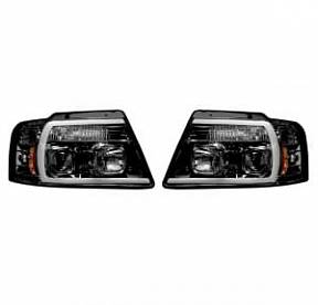 Фары головного света для Ford F150 04-08  - Smoked / Black