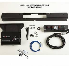 TJ Switch Panel 6 Switch W/Air Gauge 03-06 Wrangler TJ Green sPOD