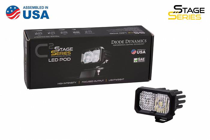 Белый LED-модуль SS2 Pro с янтарной подсветкой, дальний свет