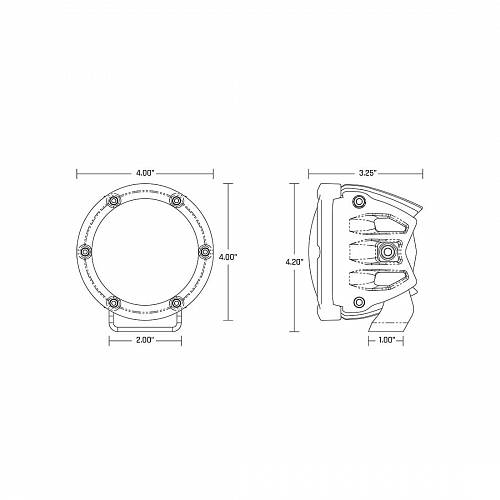 Комплект LED-фар 360-Series Pro Spot RGBW, дальний свет