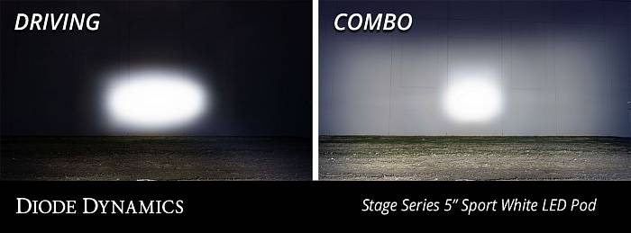 LED-балка SS5 Pro Universal 6 фар, янтарный водительский свет