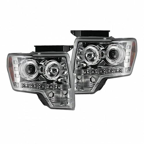 Фары головного света для Ford F150 |RAPTOR 2009-14 - Clear / Chrome