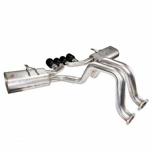 Система Axle Back для Corvette C5, 1997-2004, OEM x 2.5", черные насадки