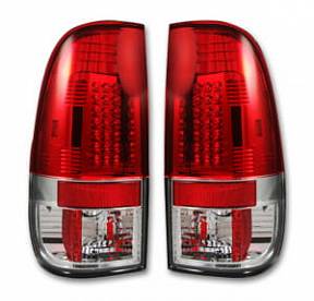 Ford Superduty F250HD/350/450/550 08-16 LED TAIL LIGHTS - Red Lens