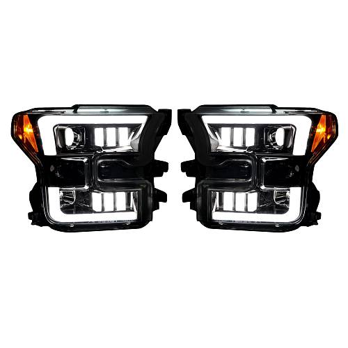 Фары головного света для Ford F150 15-17 - Smoked / Black