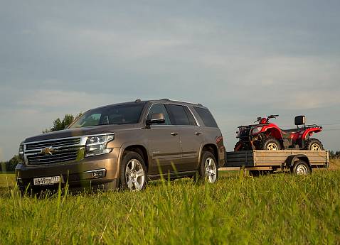 Тест-драйв Chevrolet Tahoe с прицепом