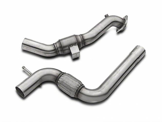 Выпускные трубы 3'' x 2.25'' с кат. для Mustang EcoBoost  2.3L V4