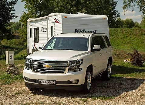 Тест-драйв Chevrolet Tahoe с прицепом