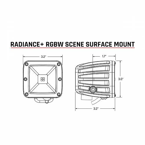 Комплект LED-модулей Radiance+ Scene с RGBW подсветкой, рабочий свет