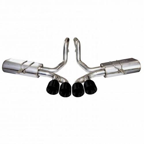 Система Axle Back для Corvette C5, 1997-2004,  3" x 3", черные насадки