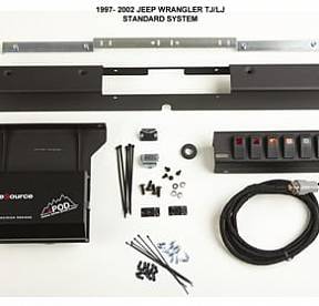 TJ Switch Panel 6 Switch Dual 97-02 Wrangler TJ Blue sPOD