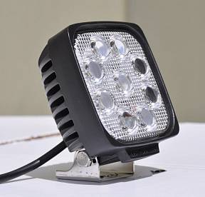 5" Square Off road Light 27W Spot 3W LED Black