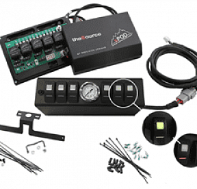 JK Switch Panel 6 Switch W/Air Gauge 09-17 Wrangler JK Blue sPOD