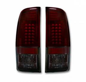 Ford Superduty F250HD/350/450/550 08-16 LED TAIL LIGHTS - Dark Red Smoked Lens