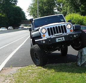 Бампер силовой для Jeep JK 2007-2017  с креплением лебёдки (Bare)