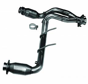 Y-Pipe для Ford F-150/Raptor SVT, с High Flow кат., 2.5'' x 2.5''