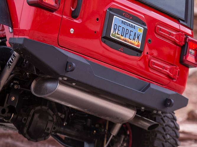 Бампер задний алюминиевый для Jeep JL от GenRight
