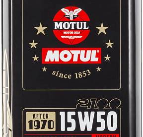 2 л MOTUL Classic Oil 2100 15W-50 для бензиновых и дизельных коллекционных автомобилей
