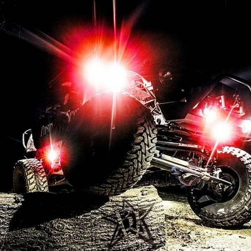 Светодиодные Rock-фары Rigid A-серия, красные