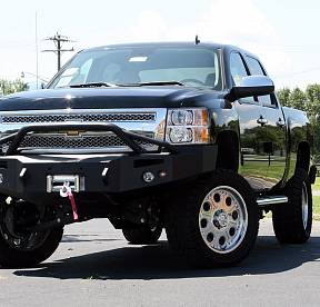 2007.5-2010 Chevy Heavy Duty Winch Bumper w/ Pre-runner Grill Guard