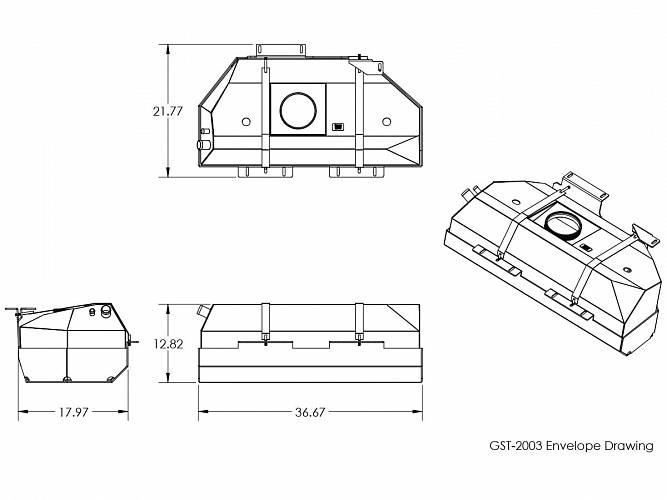 Топливный бак с защитой для Jeep TJ/LJ  97-02 93 литра от GenRight