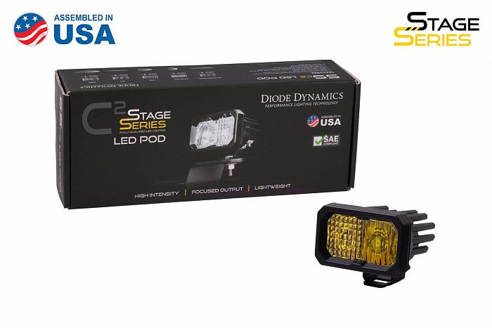 Желтый противотуманный LED-модуль SS2 Sport с янтарной подсветкой