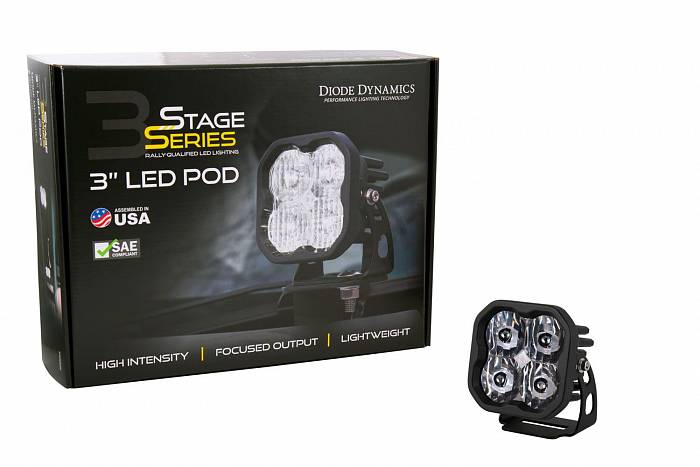 Стандартная противотуманная LED-фара серии SS3 Sport SAE