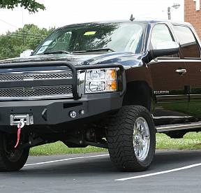 2007.5-2010 Chevy Heavy Duty Winch Bumper w/ Full Grill Guard Bare
