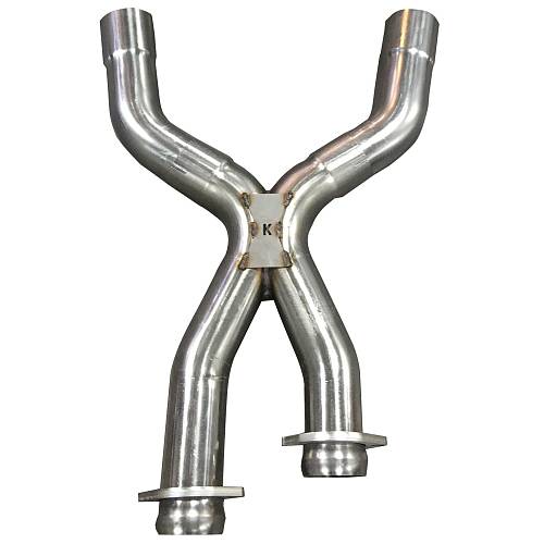 Модернизированные приемные трубы X-Pipe 3'' x 3'' без кат. для Mustang Coyote, 1979-1993