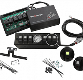 JK Switch Panel 6 Switch W/Air Gauge 07-08 Wrangler JK Green sPOD